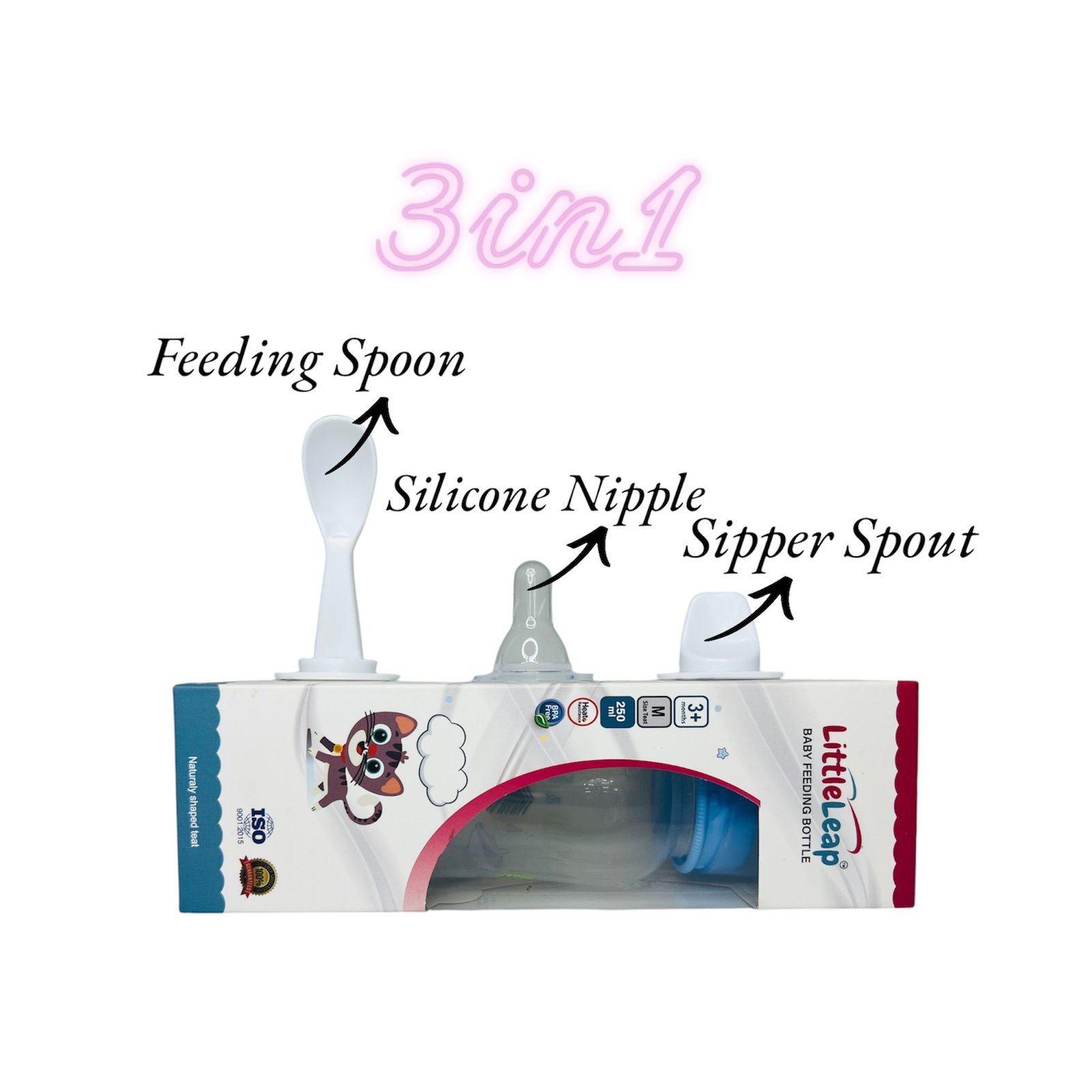 Little Leap Feeding Bottle 250ml - Image 3