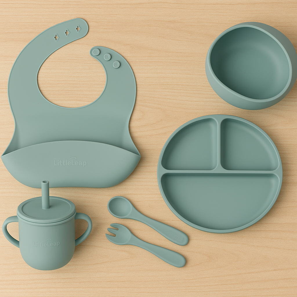 Little Leap Baby Silicone Tableware Set - Image 4
