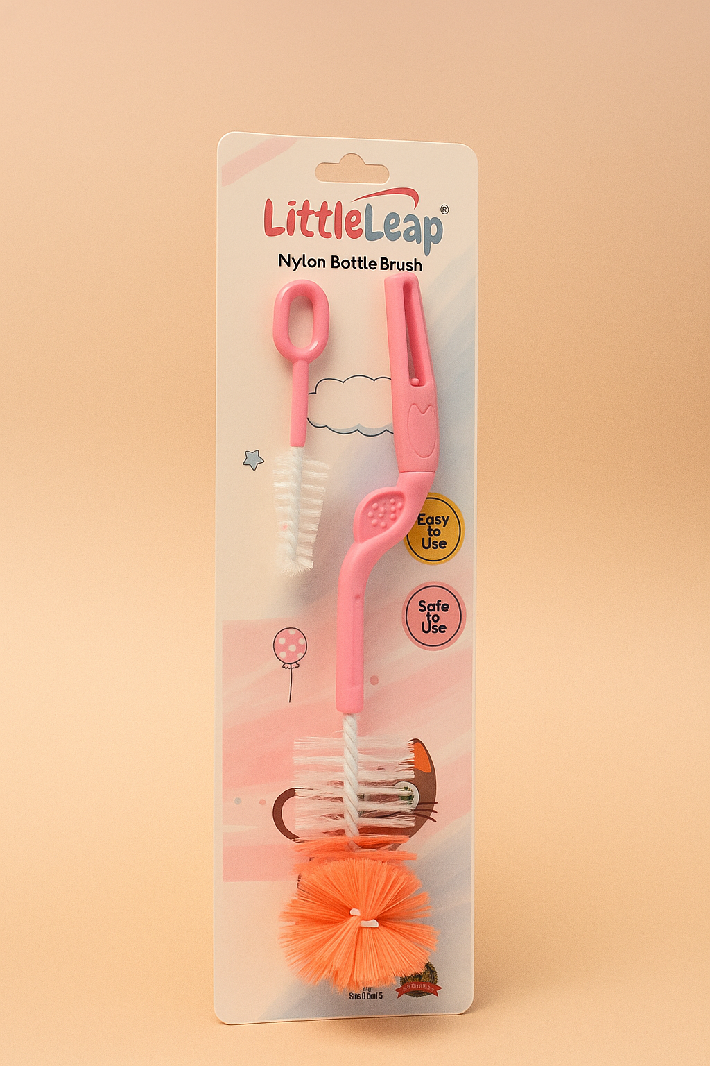 Little Leap Bottle & Nipple Cleaning Brush-Nylon