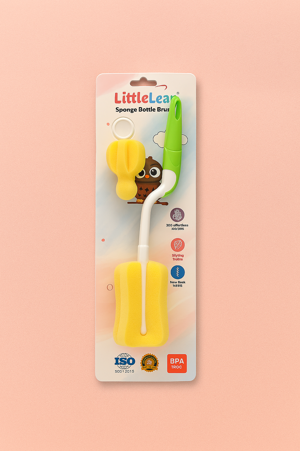 Little Leap Bottle & Nipple Cleaning Brush-Sponge - Image 3