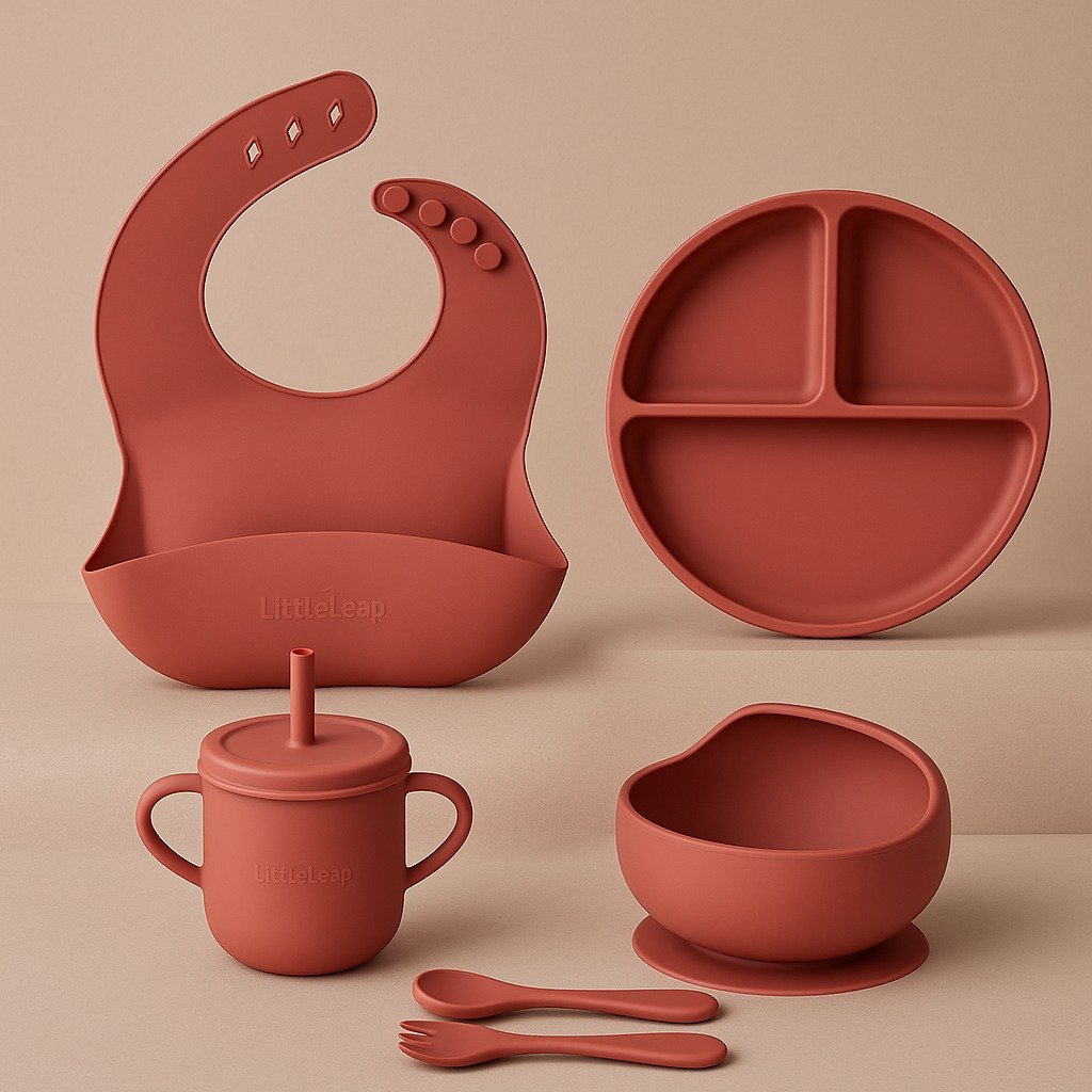 Little Leap Baby Silicone Tableware Set - Image 2